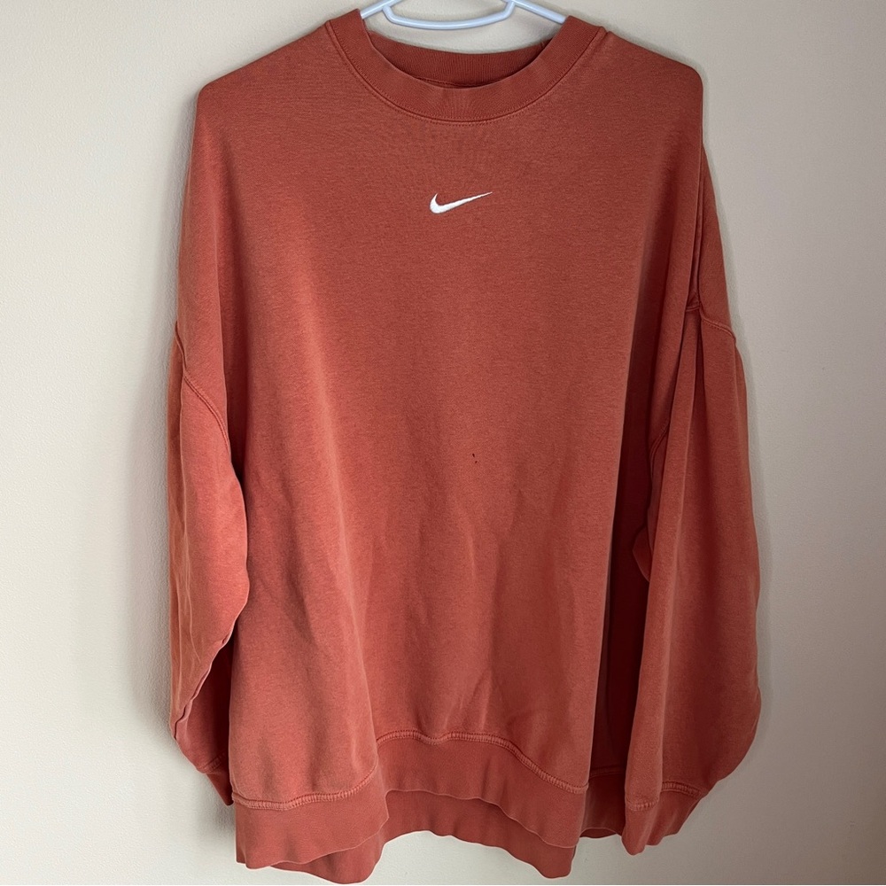 Nike Phoenix Fleece Oversized CrewNeck Sweatshirt Apricot agate women’s small